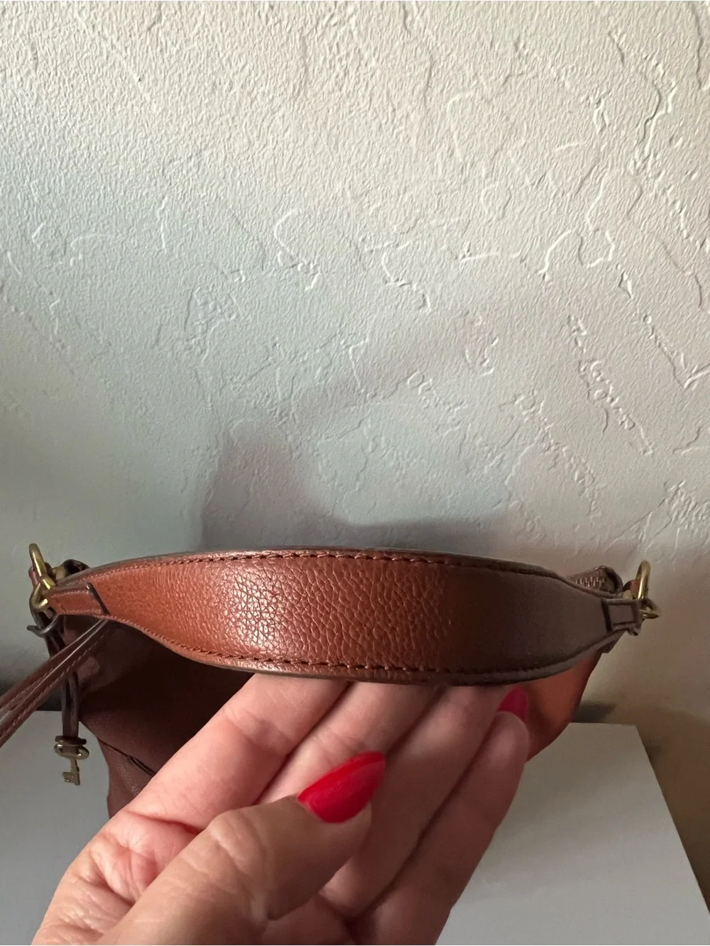Fossil Talulla Hobo Bag Brandy Leather